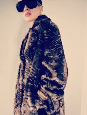 ✨️Tourance Faux Fur Coat Chocolate Brown Plush TD Bear Jacket Women’s Medium Y2K